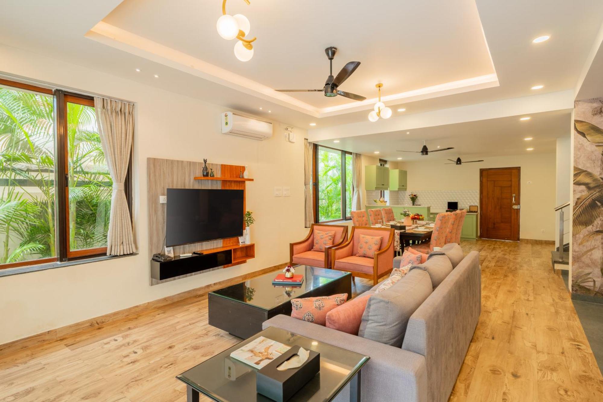 Elivaas 3 Bhk Pvt Pool & Bar - Villa Valerie Oxel Экстерьер фото